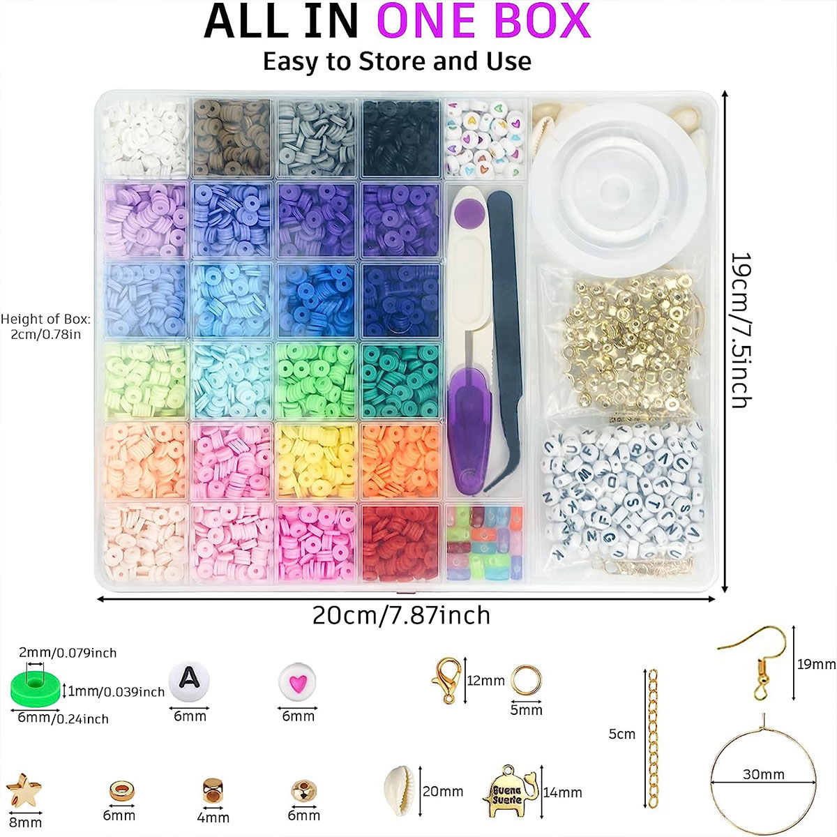 6000 Uds. Cuentas redondas pla - Jewelry Making In Clay reseña y precio