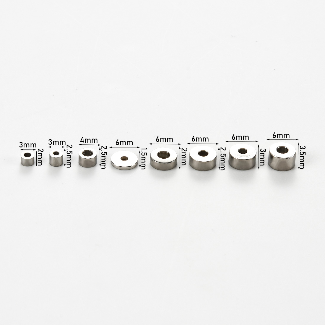 50 Uds. Cuentas espaciadoras d - Jewelry Making Silver reseña y precio