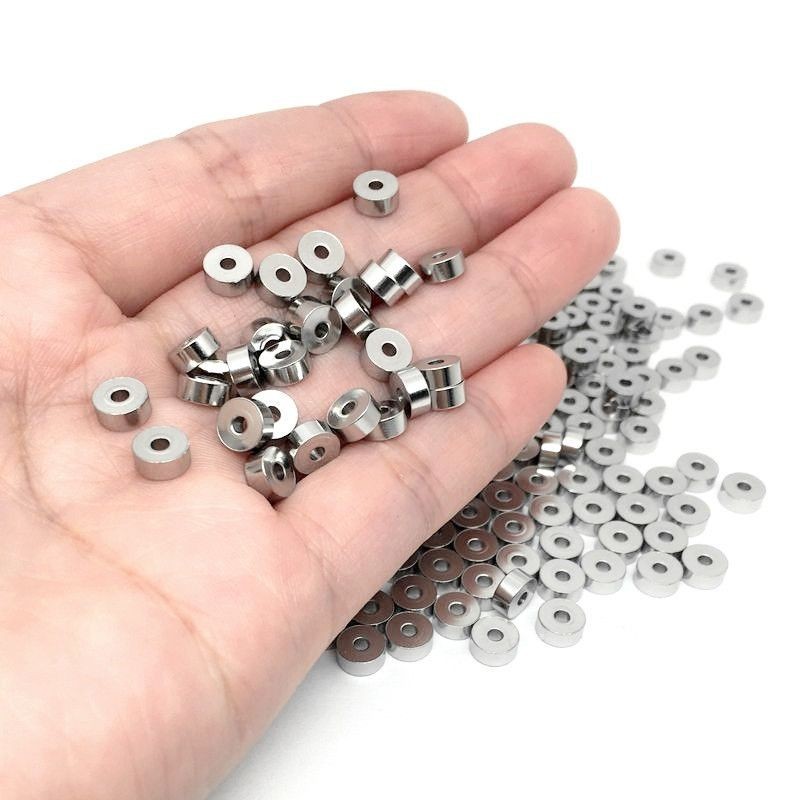 50 Uds. Cuentas espaciadoras d - Jewelry Making Silver reseña y precio
