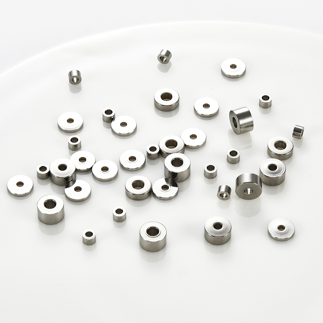 50 Uds. Cuentas espaciadoras d - Jewelry Making Silver reseña y precio