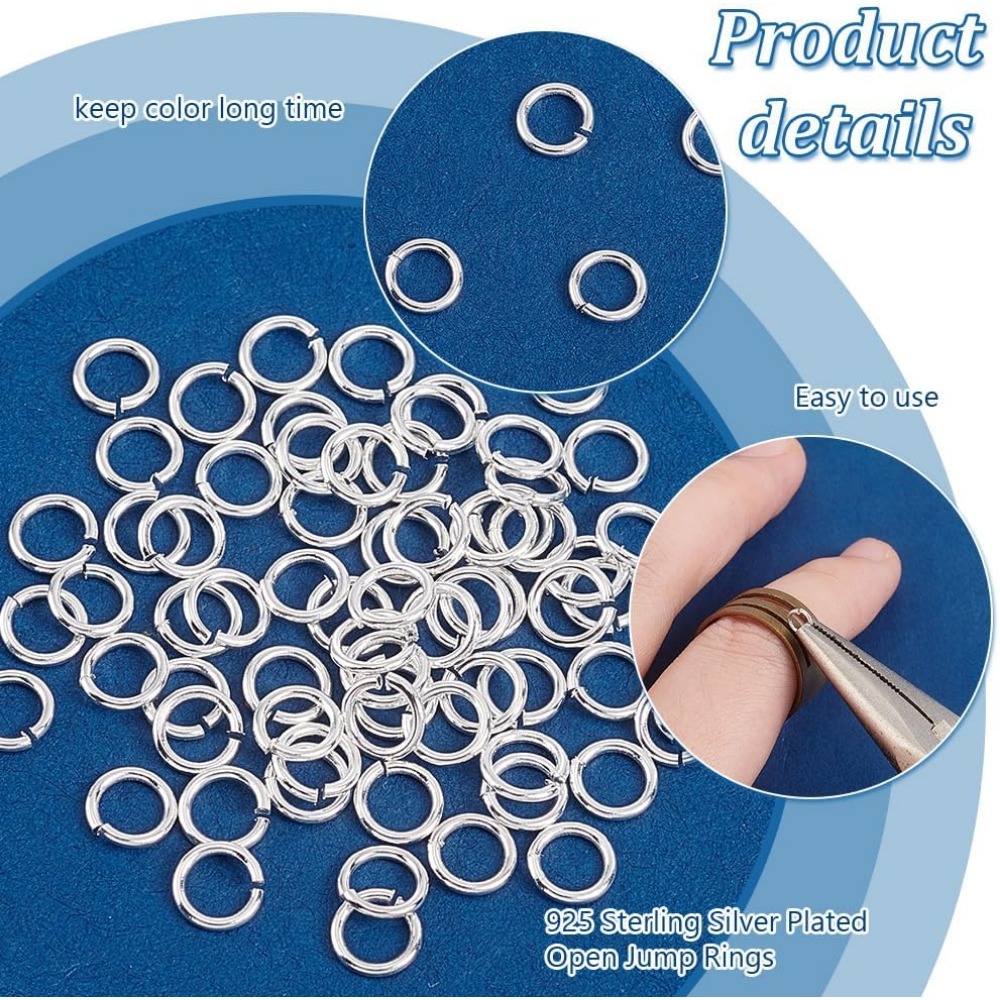200 Uds. Anillos de salto abie - Jewelry Making Silver reseña y precio